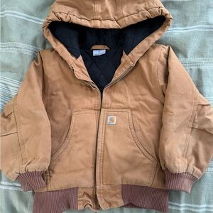 Toddler Carhartt Tan Hooded Jacket